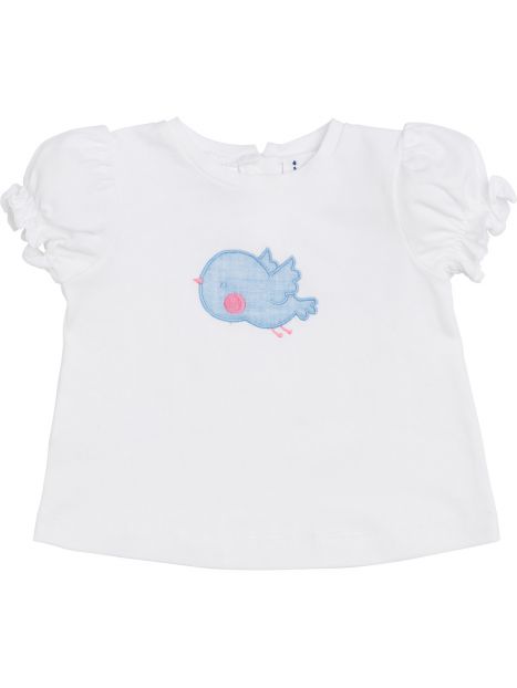 jersey T-shirt with little bird patch
