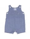 seersucker checks dungarees with front pocket