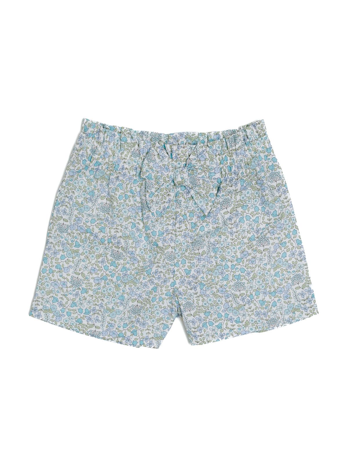 flowe printed fabric shorts with bow