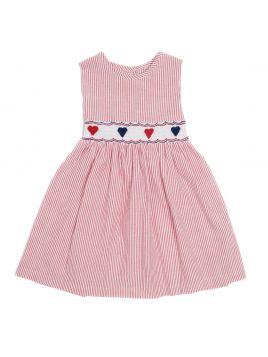 dress with heart smock 