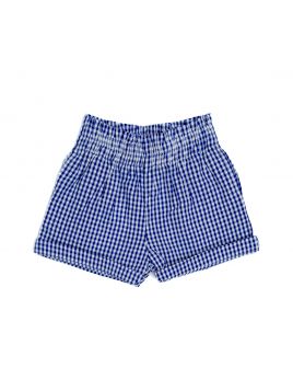 shorts a quadretti goffrati