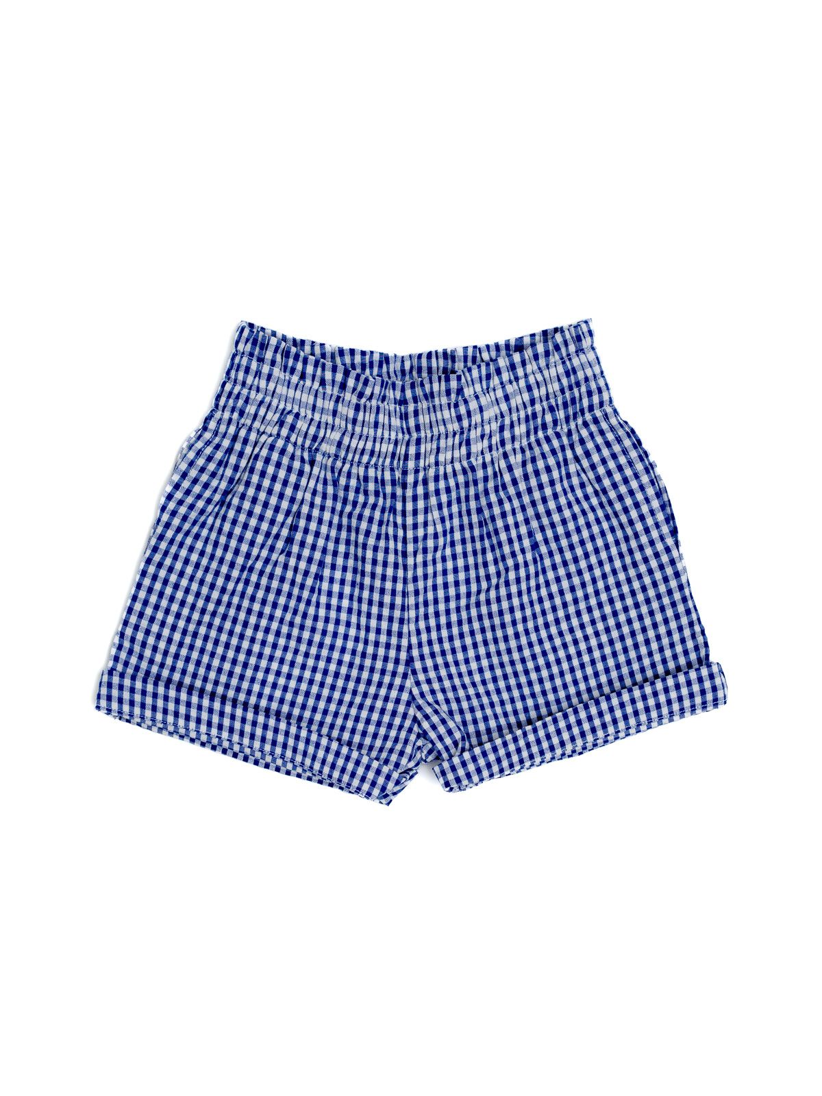 shorts a quadretti goffrati