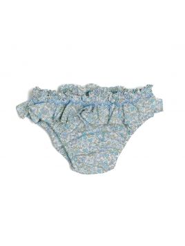 costume slip in tessuto stampati a fiori  con smock e rouche