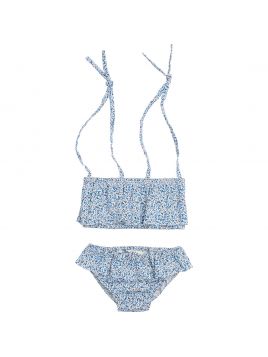 bikini in tessuto stampato a fiori 