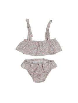 bikini in tessuto stampato a fiori 