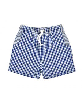seersucker checks boxer with seersucker stripes finishings