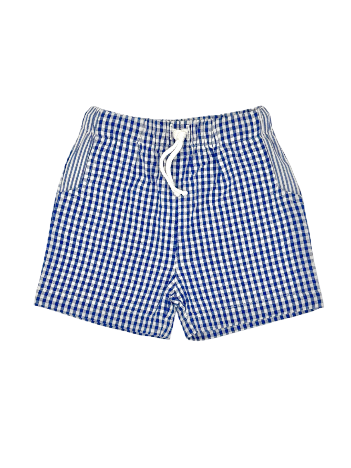 seersucker checks boxer with seersucker stripes finishings
