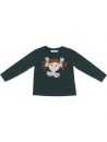 t-shirt in jersey con patch bambola