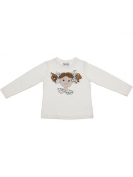 jersey t-shirt with doll patch