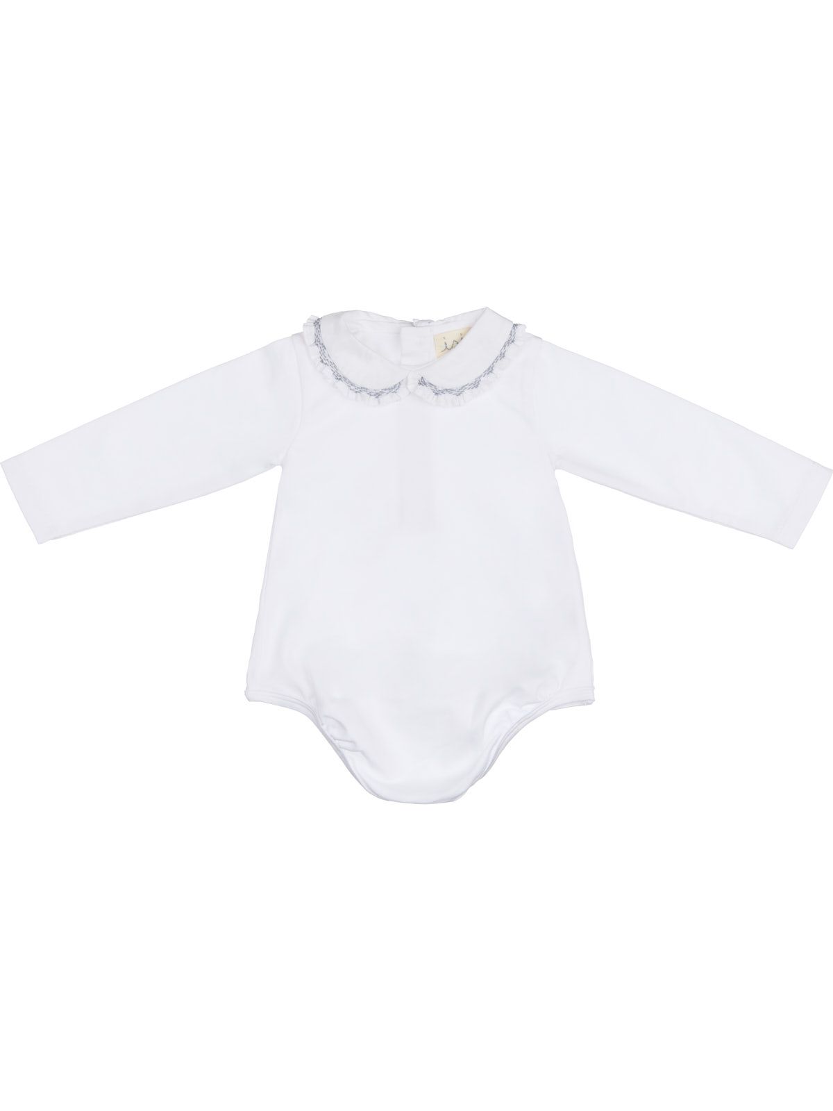 body in jersey con ricamo smock