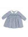 flannel dress with smock and LONG SLEEVES