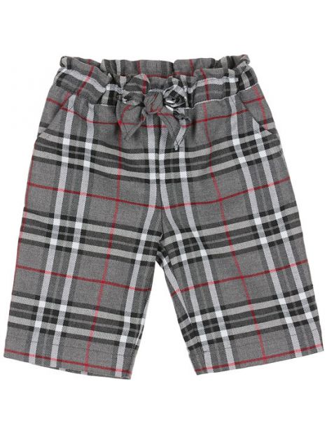 tartan trousers with ribbon