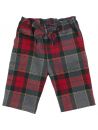 tartan trousers with ribbon