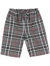 pantaloni in tartan con fiocco