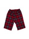 tartan trousers with ribbon