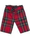 tartan trousers with ribbon