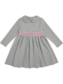 vestito in interlock con smock