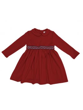 vestito in interlock con smock