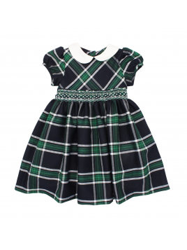 tartan dress with smock