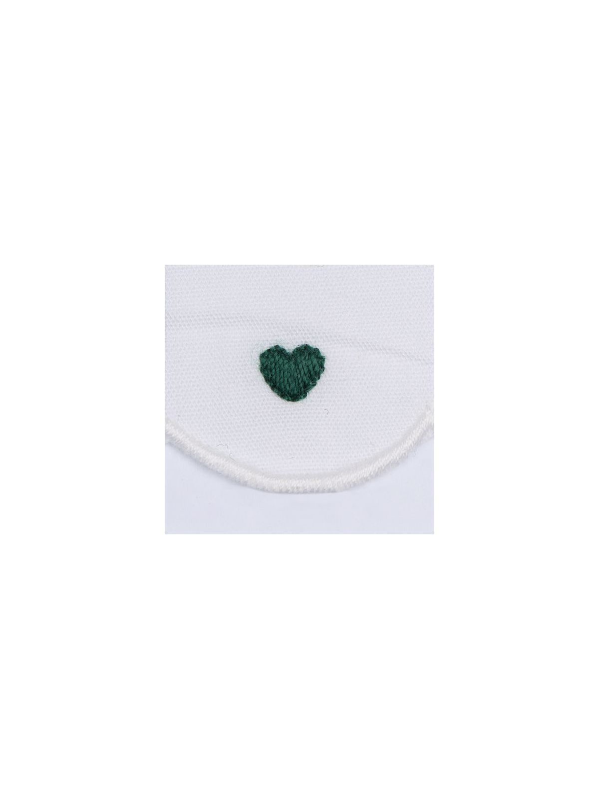 jersey body with scallops and hearts embros on collar