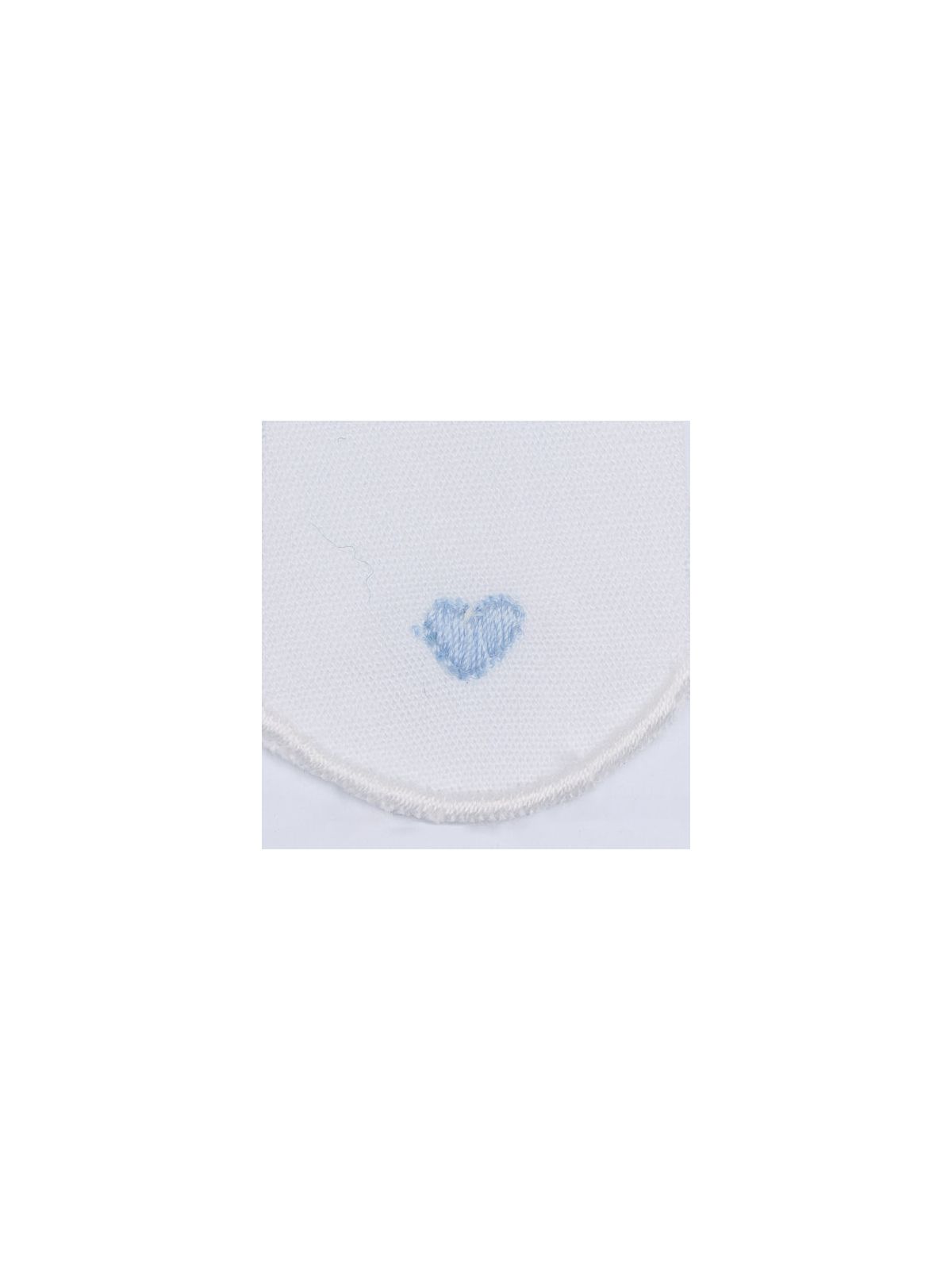 jersey body with scallops and hearts embros on collar
