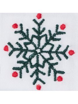 jersey body with snowflake embros on collar