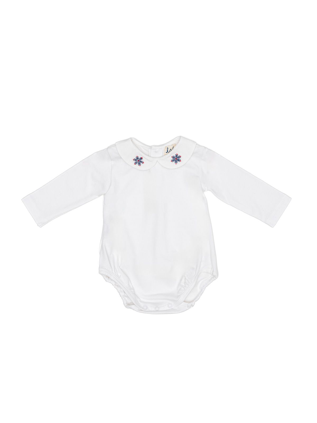 jersey body with snowflake embros on collar