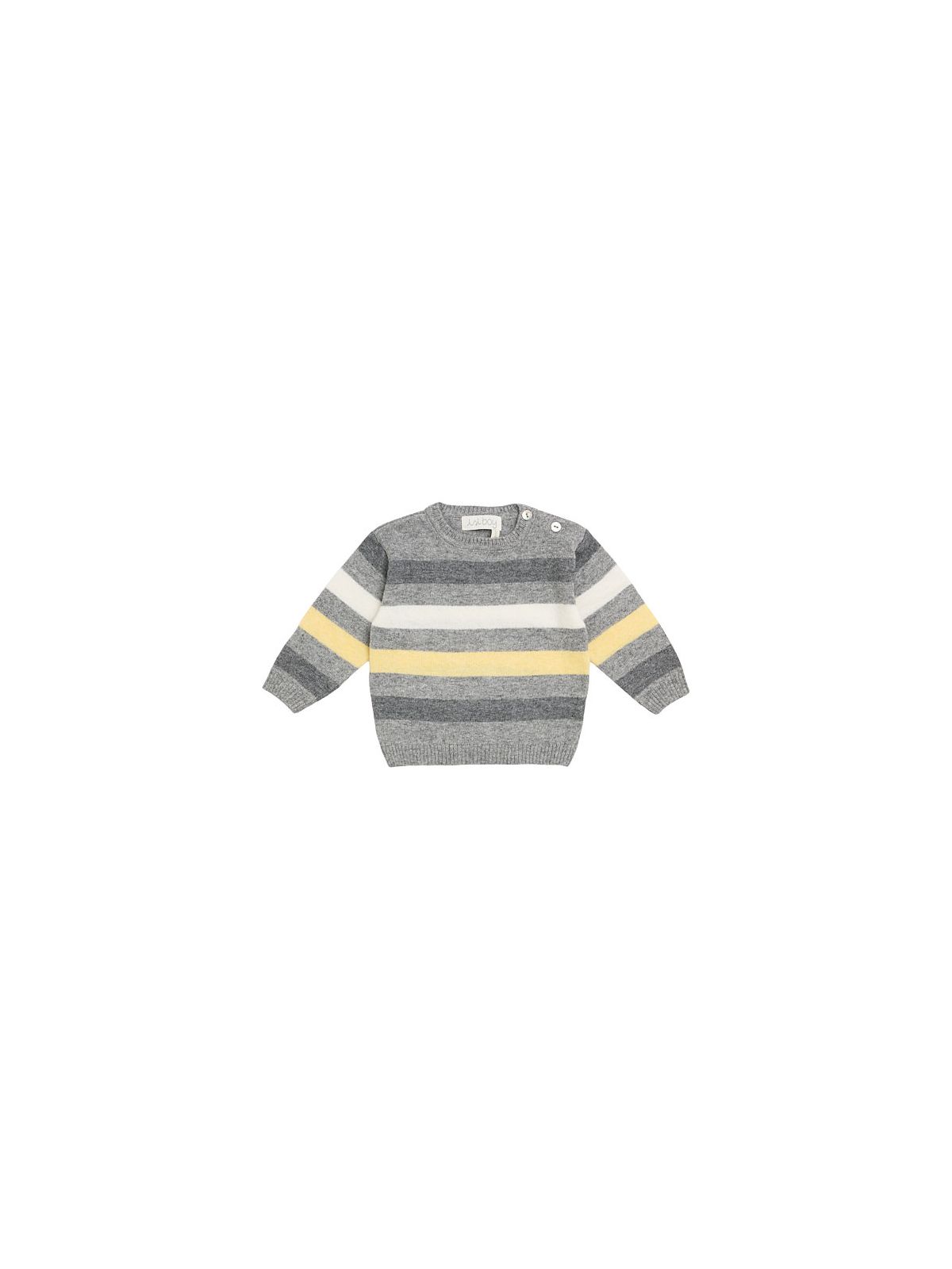 pullover bimbo a righe in lana/cashmere