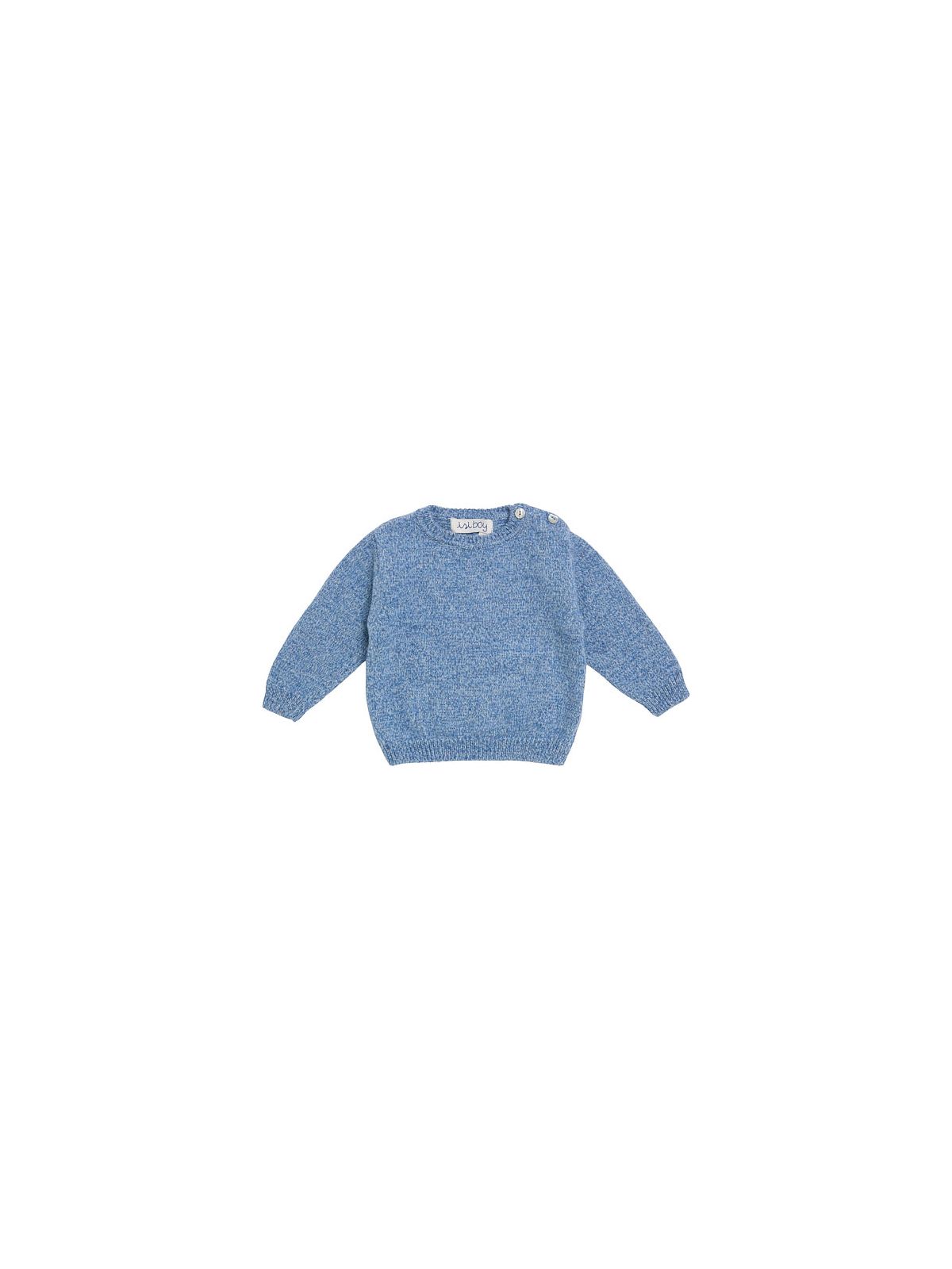 pullover bimbo in lana mouliné