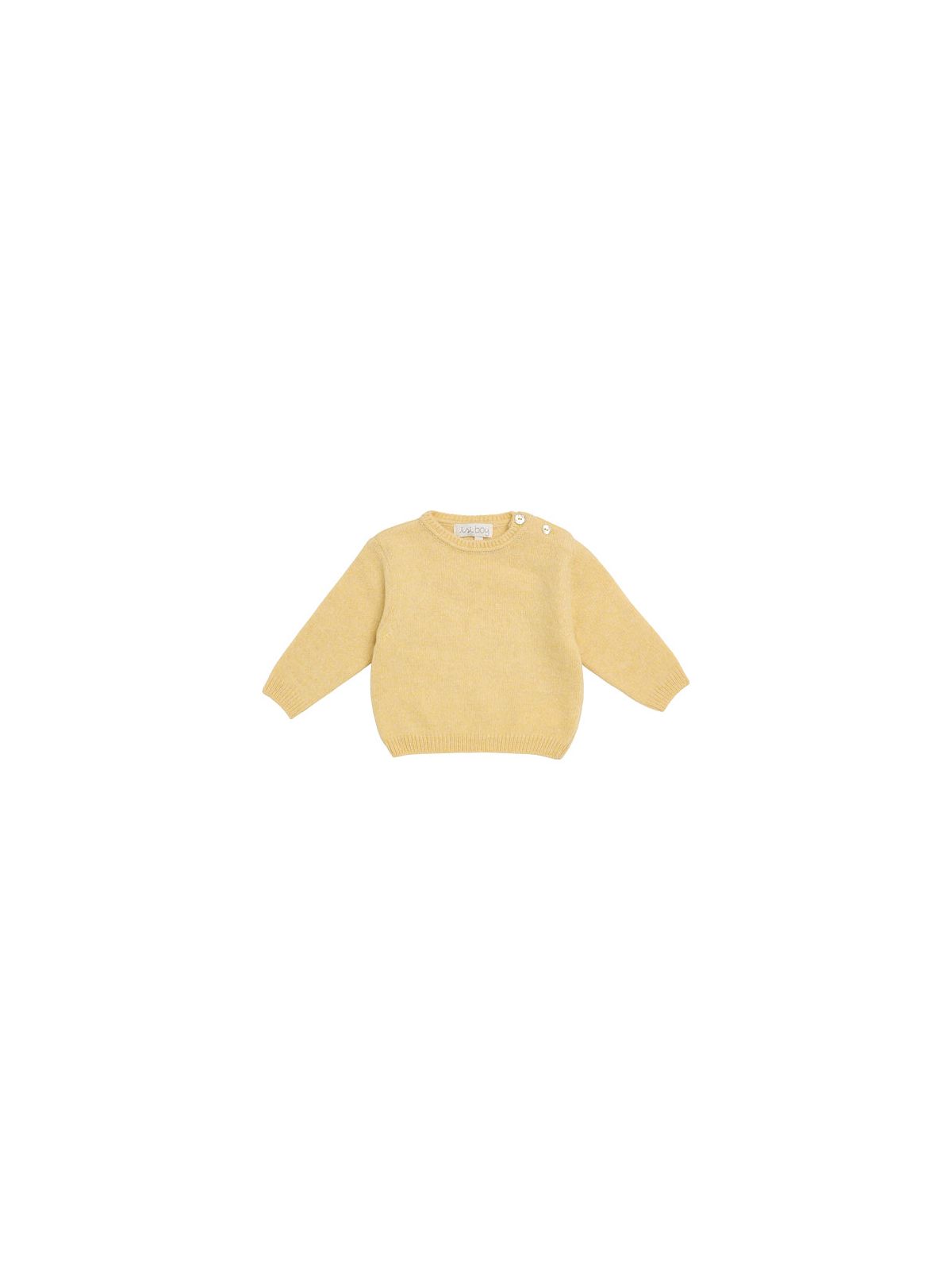 pullover bimbo in lana mouliné