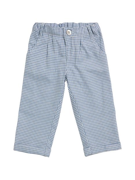pantaloni bimbo in flanella a quadretti