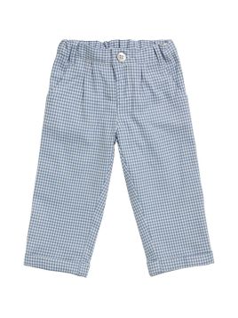 pantaloni bimbo in flanella a quadretti