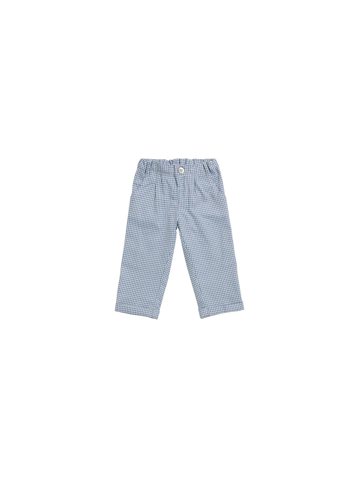 pantaloni bimbo in flanella a quadretti