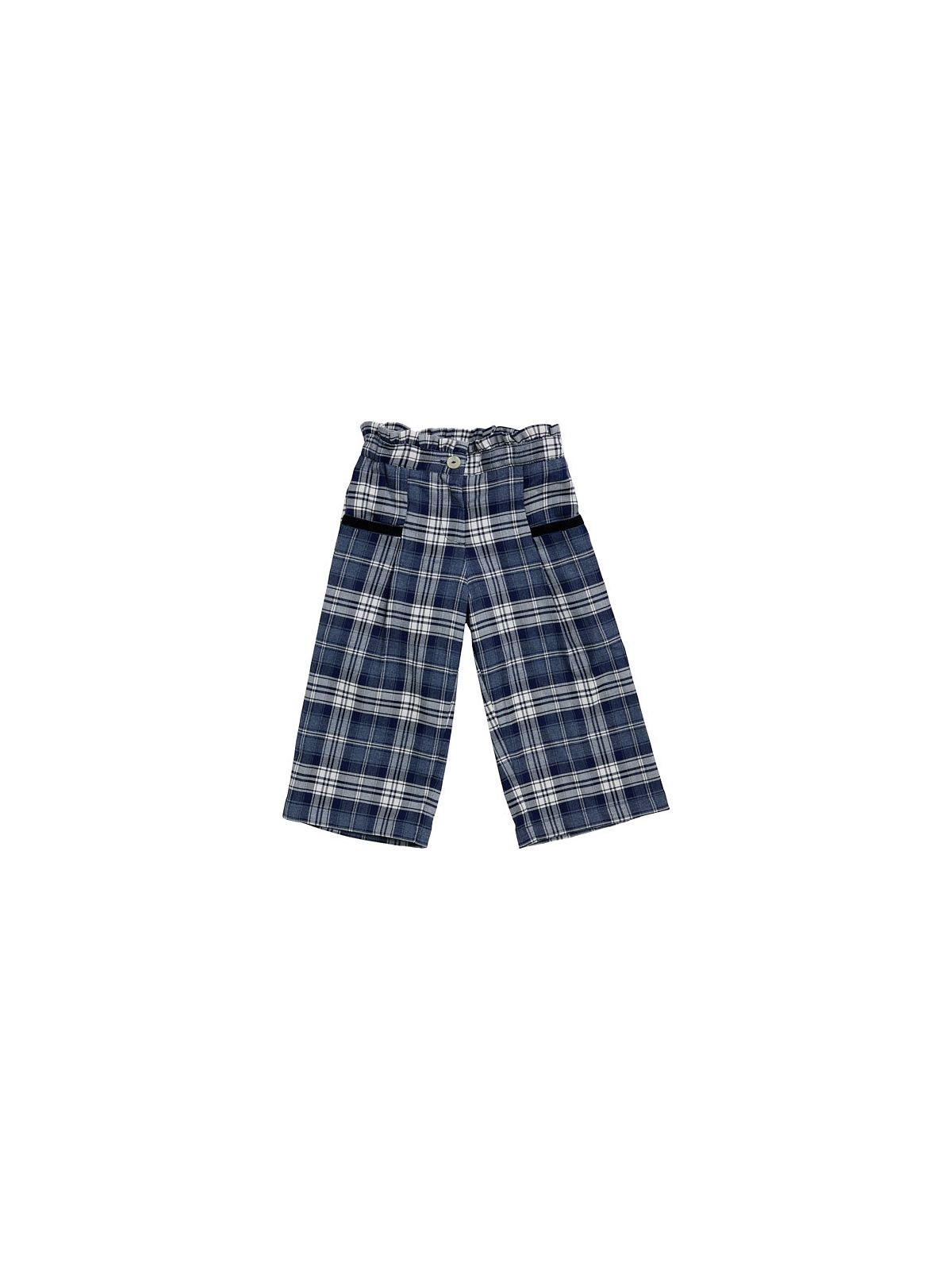 pantaloni con tasche a lato in tartan moda