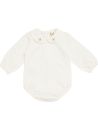 body in jersey con ricamo pecorella sul colletto