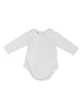 jersey body with scallops and hearts embros on collar