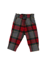 pantaloni in tartan con tasche