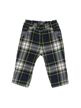 pantaloni in tartan con tasche