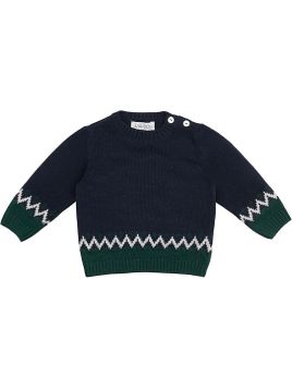 pullover in lana/cashmere con jacquard
