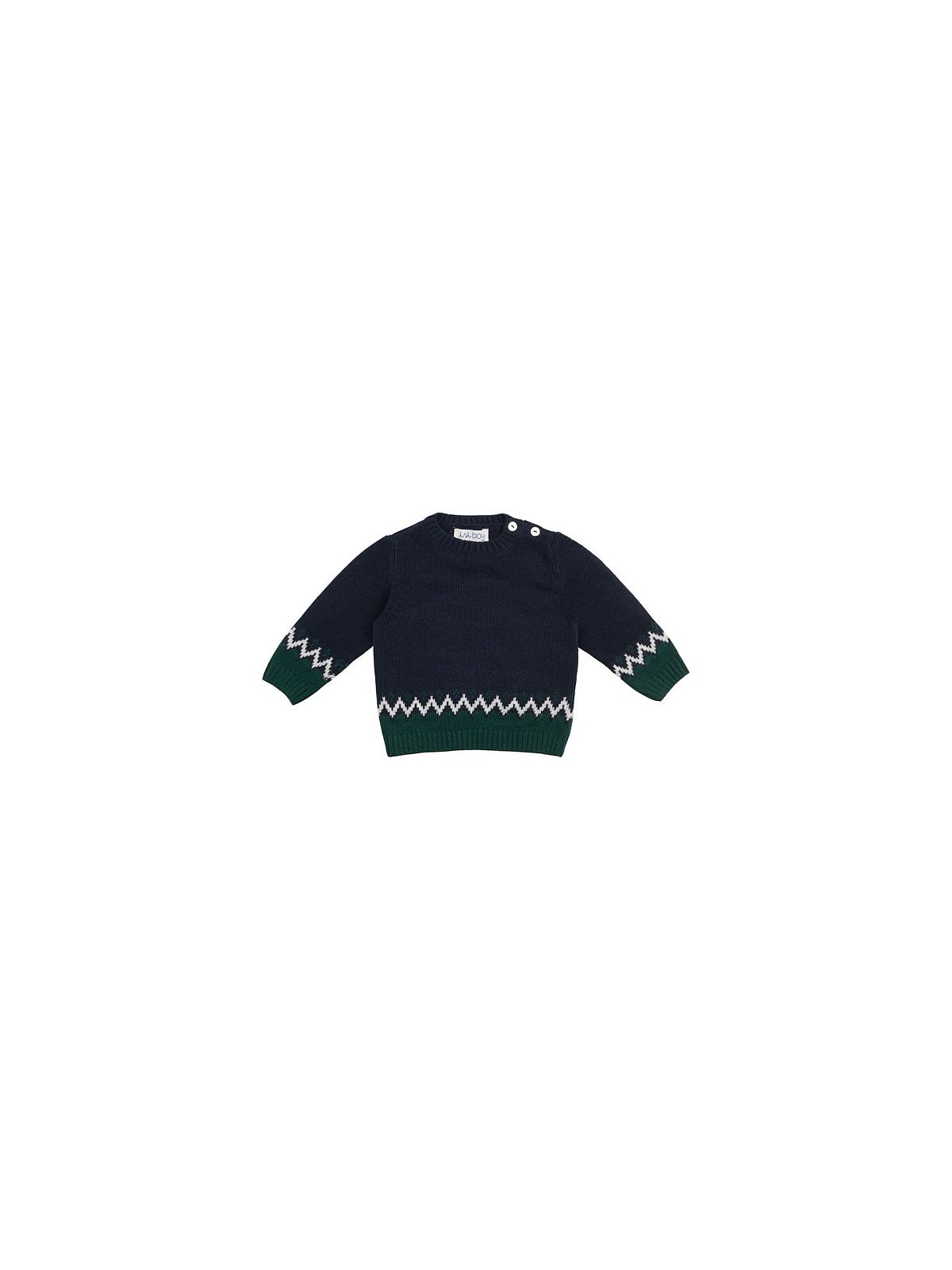 pullover in lana/cashmere con jacquard