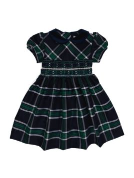 tartan dress with smock