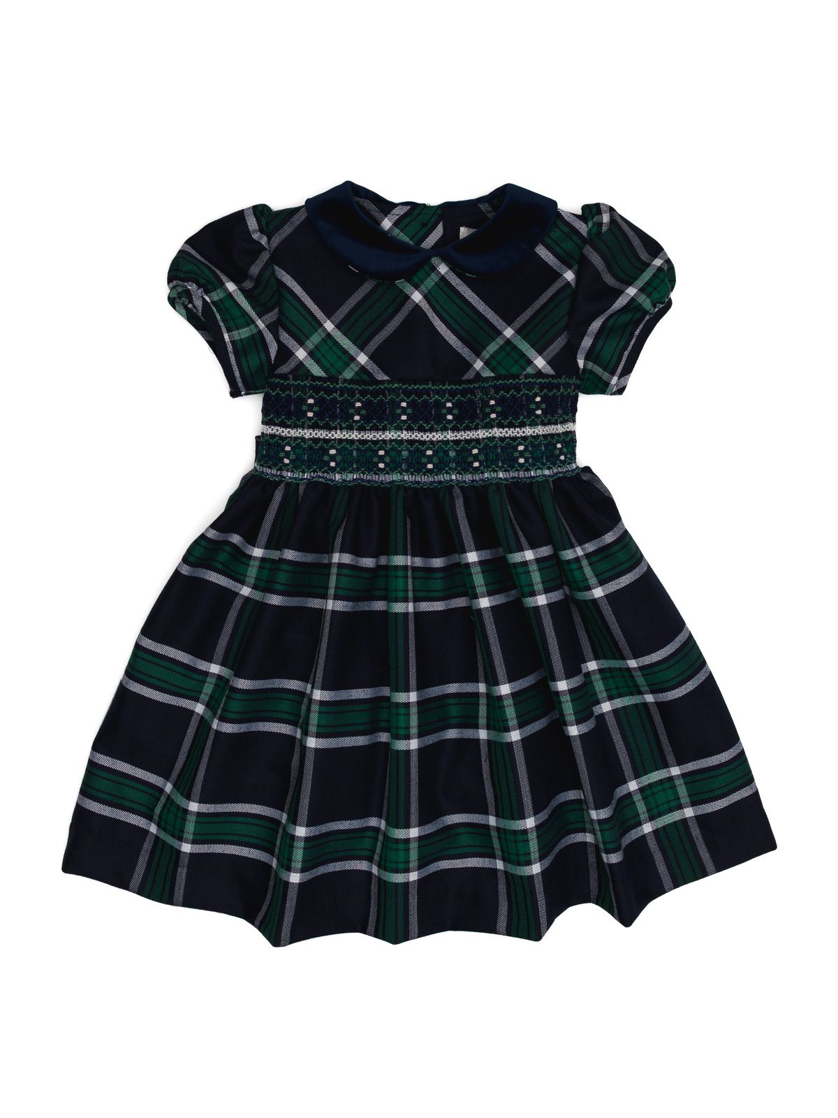 tartan dress with smock