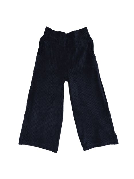 pantaloni a gamba larga in velluto a coste morbido