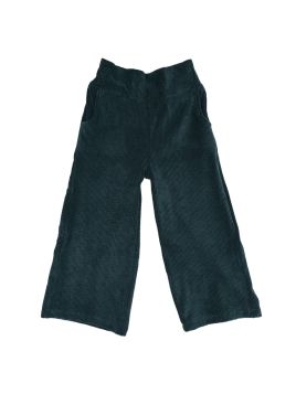pantaloni a gamba larga in velluto a coste morbido