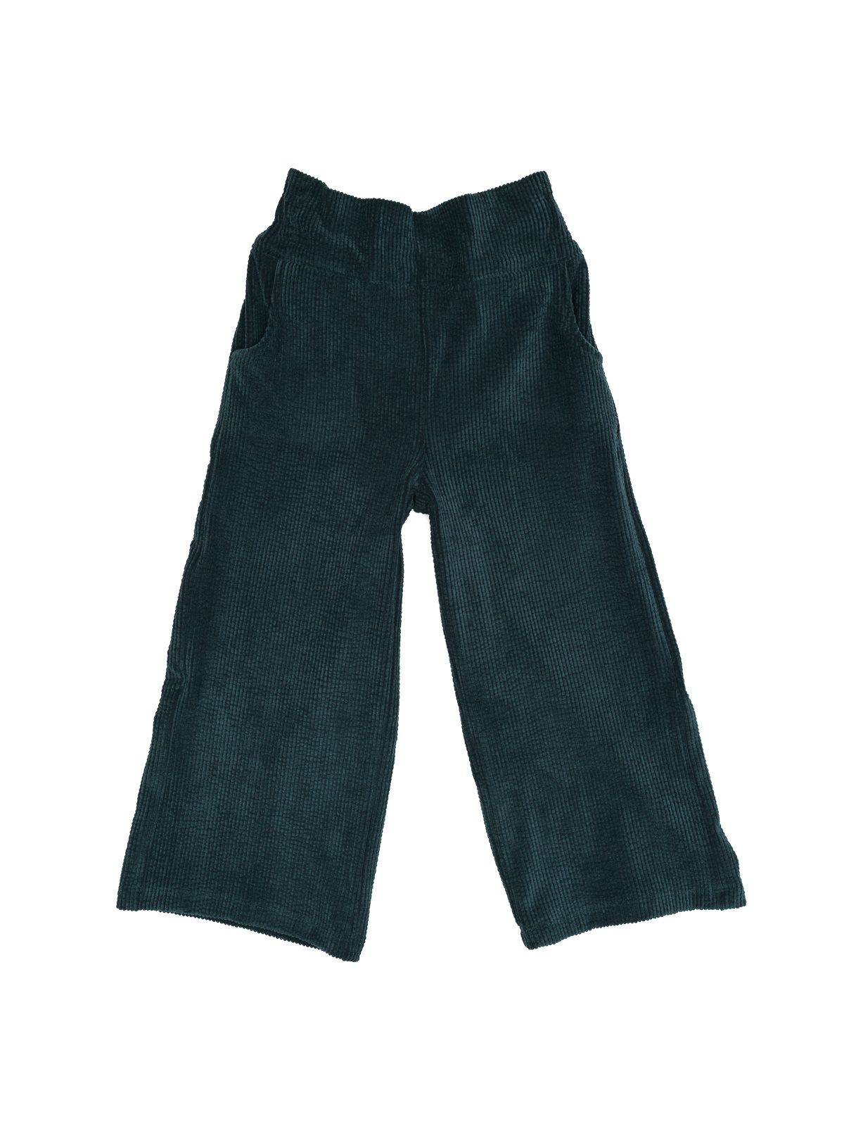 pantaloni a gamba larga in velluto a coste morbido