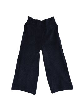 pantaloni a gamba larga in velluto a coste morbido