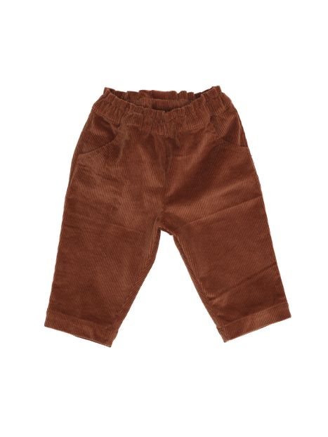 pantaloni in velluto 1000 righe con tasche 