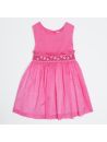 voile sleeveless dress with smock