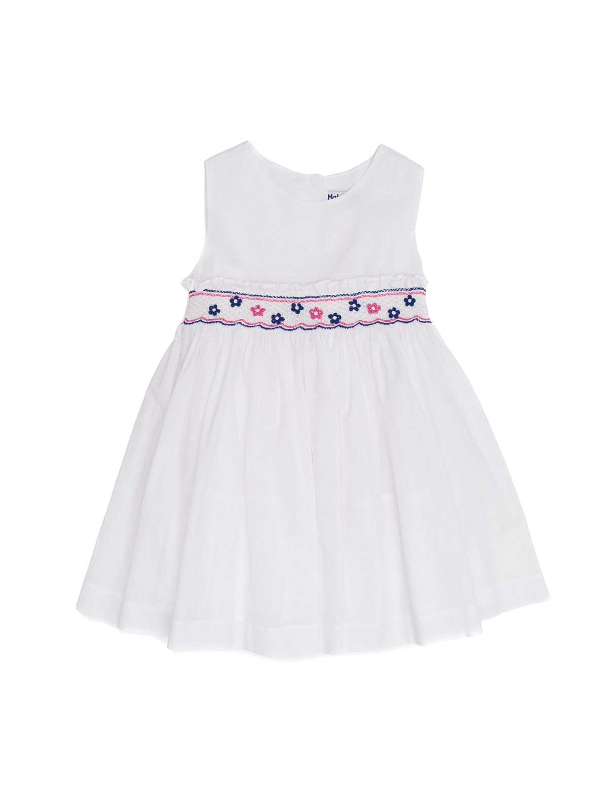 voile sleeveless dress with smock