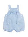 slub cotton romper with straps